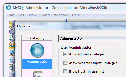 MySQL Administrator - Global
