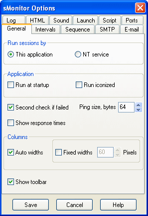 Options Menu - General