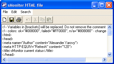 HTML file pattern