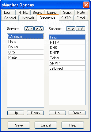 Options Menu - Sequence
