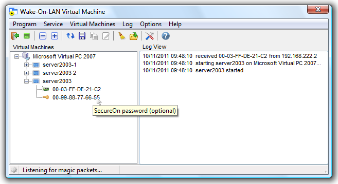 Microsoft Virtual PC 2007 screenshot